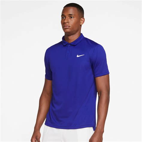 blauw nike polo|Blue Polos .